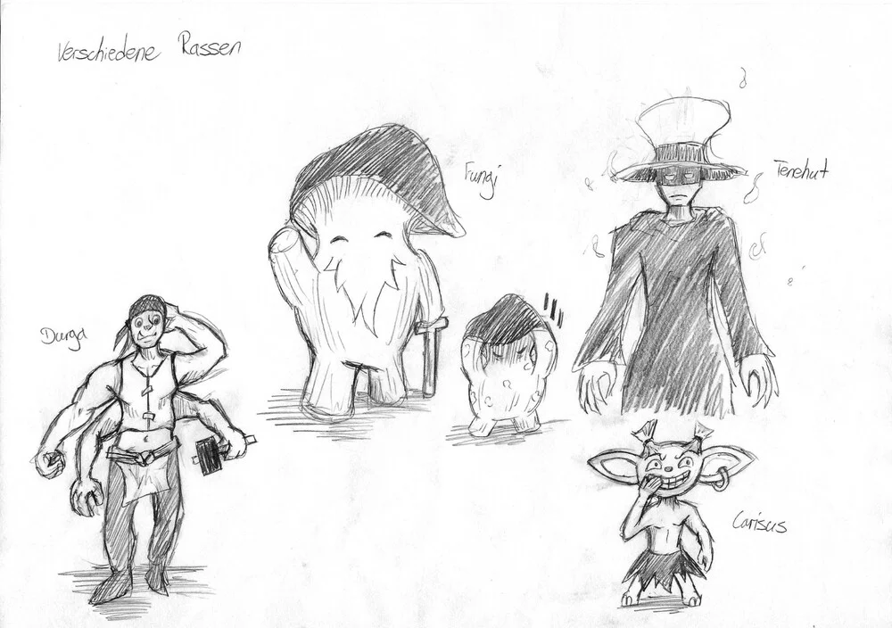 Concept Art Izaleth Races